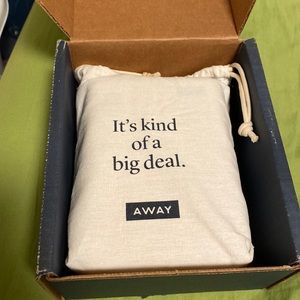 new in box pink away mini suitcase